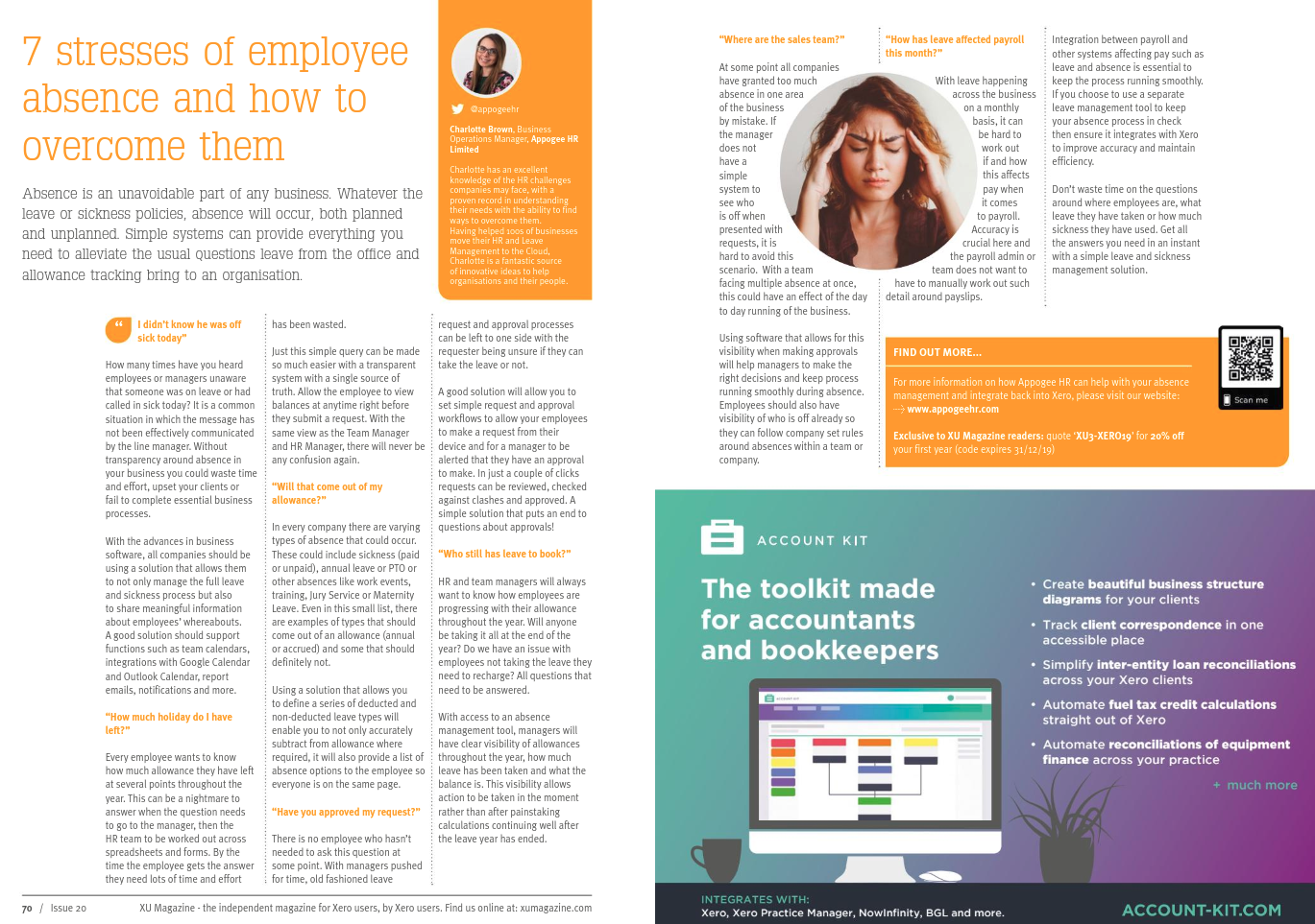 XU Magazine article 7 Stresses of Employee Absence